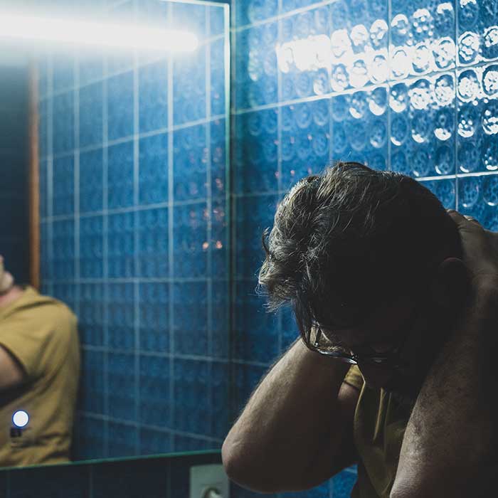 Rushing to or alway needing to be near a bathroom