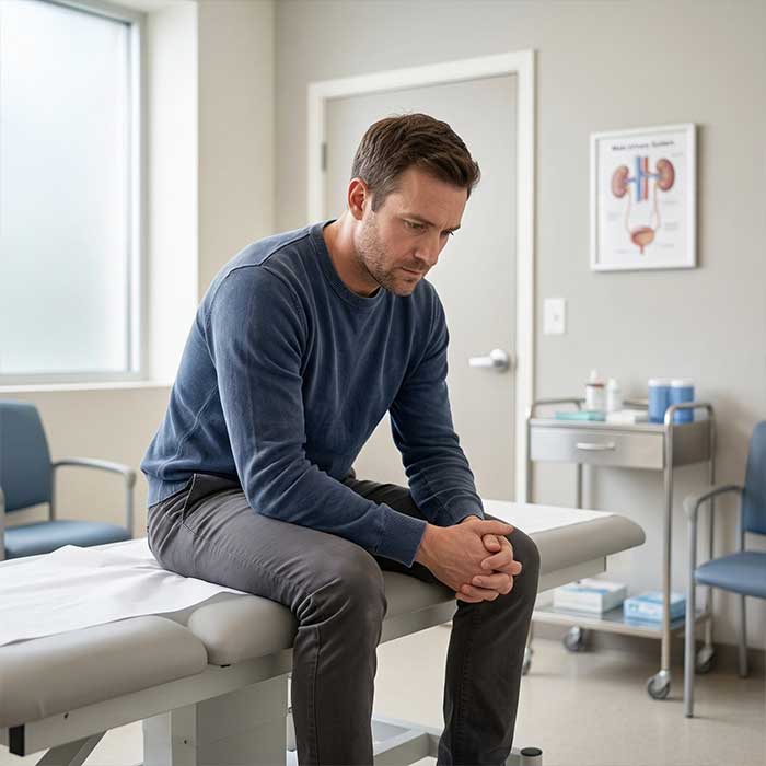 Man worried about fertility issues